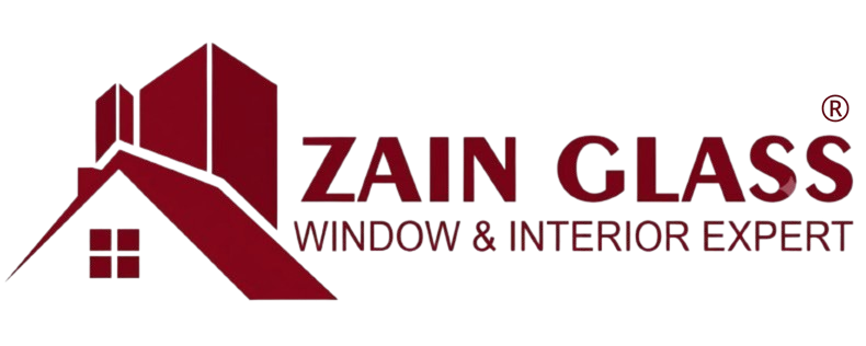 logo zain glass with R